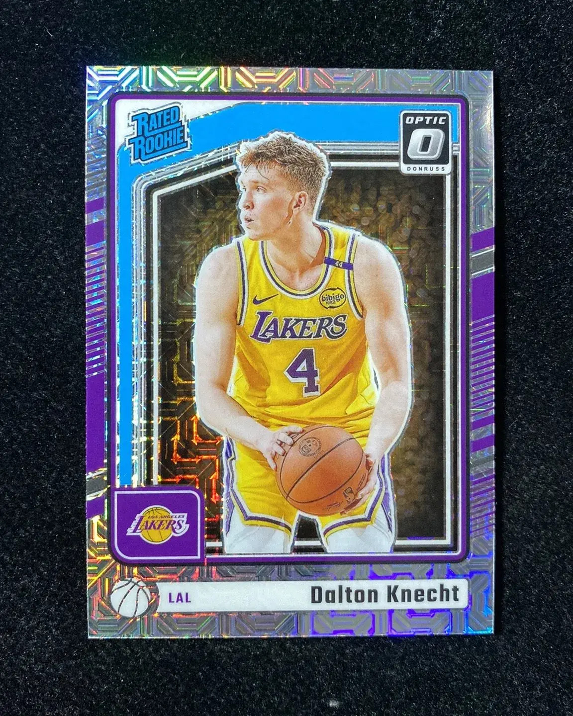 2024-25 Panini Donruss Optic Mojo #256 Dalton Knecht RC Rated Rookie Lakers UP