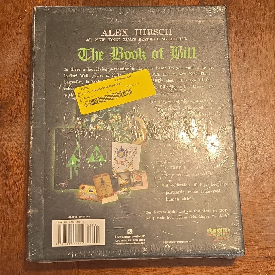 Alex Hirsch The Book of Bill Gravity Falls Hardcover Illustrated ...