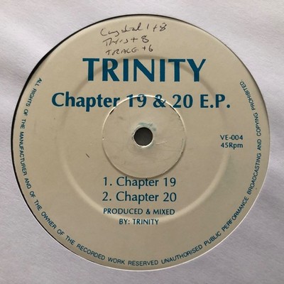 Trinity   Chapter 19 & 20 E.P. (12 , EP) V Recordings   VE-004[ 1994 D&B Jungle]