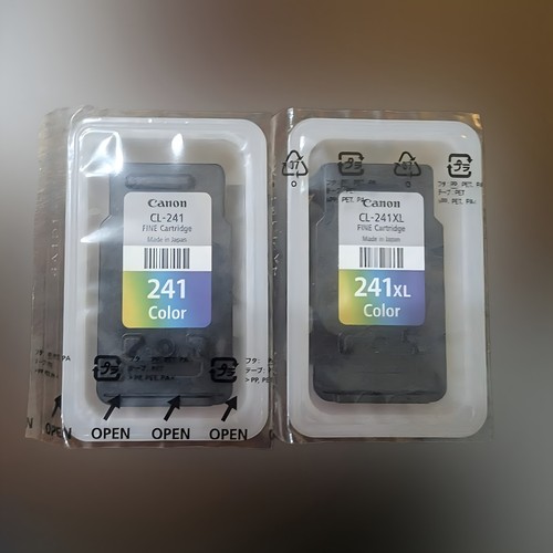 Canon CL 241 & CL 241XL Color Ink Cartridge Bundle - New Open Box - 第 1/3 張圖片