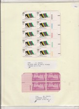 5 NICE BETTER U.S.PLATE BLOCKS MNH