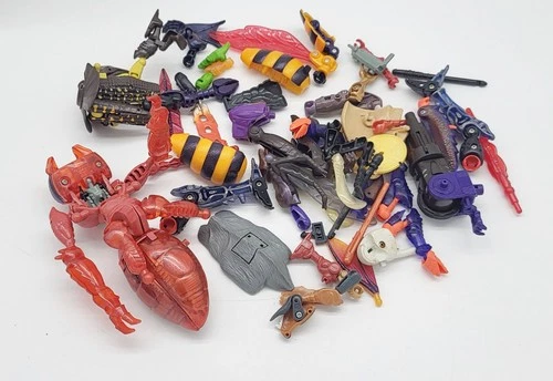 Lot Vintage Loose action figures for parts, repair, Transformers, insects