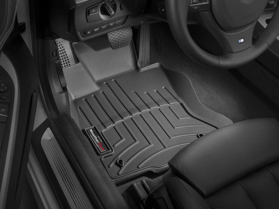 Forro de piso WeatherTech para BMW 640i 2012-2017 - primera fila, negro Foto 2 de 4