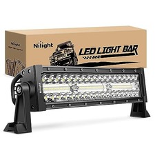 LED Light Bar 13.5 Inch Triple Row Spot Flood Combo 96LEDs Fog 13.5Inch Lights