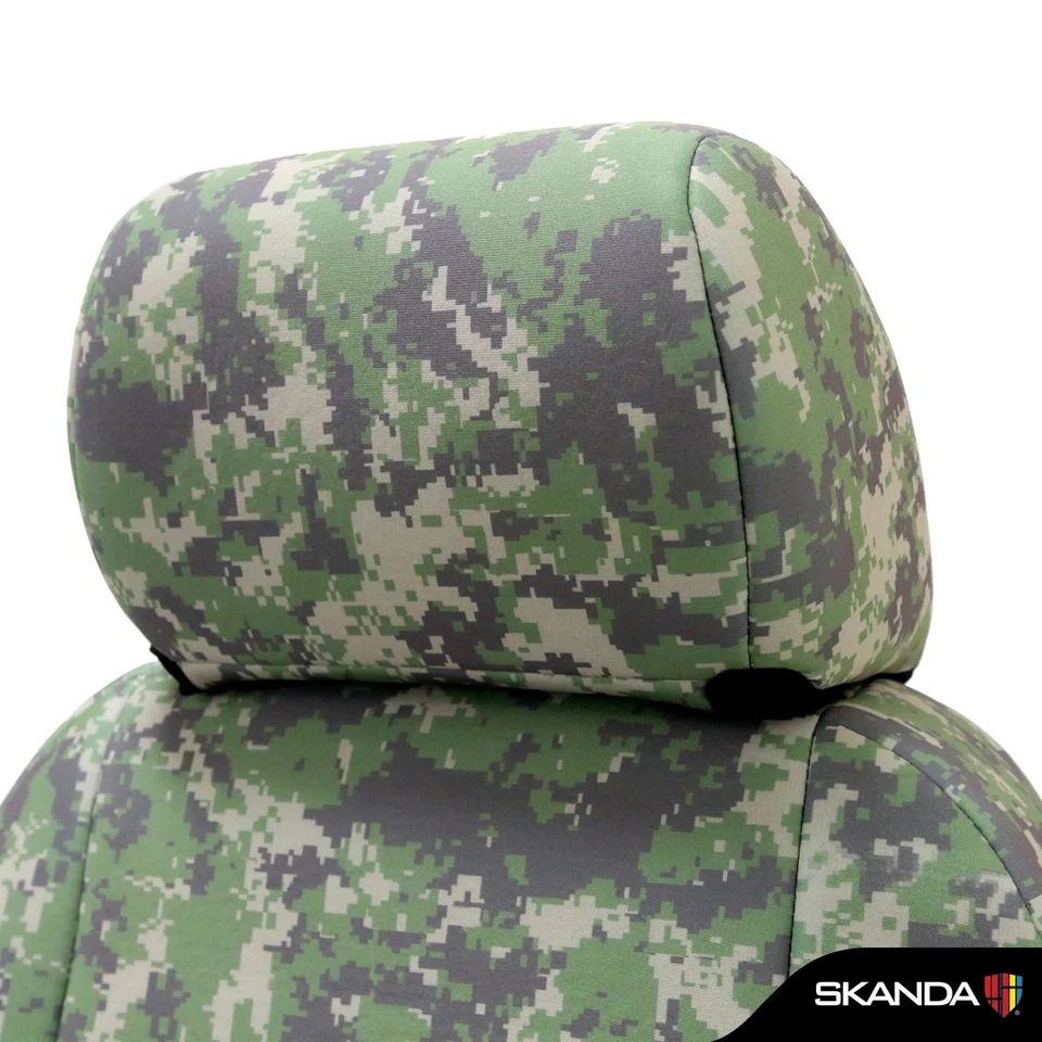 For GMC Envoy XUV 05 Coverking Digital 2nd Row Camo Jungle Custom Seat Covers - Изображение 2 из 4