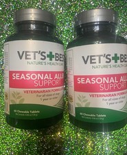 2-Pack Vet  s Best Dog Allergy Chews Seasonal Allergy Chews for Dogs Itching Skin