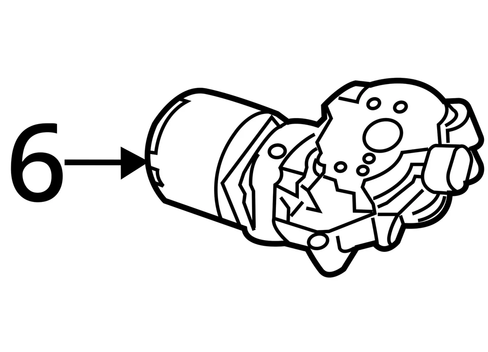 Motor de limpiaparabrisas usado se adapta a: camioneta Chevrolet Silverado 2500 2016 grado A Foto 4 de 4