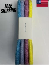 4-Pack Bombas Women's Lightweight No Show Socks Mixed Bright Colors  Size-Medium