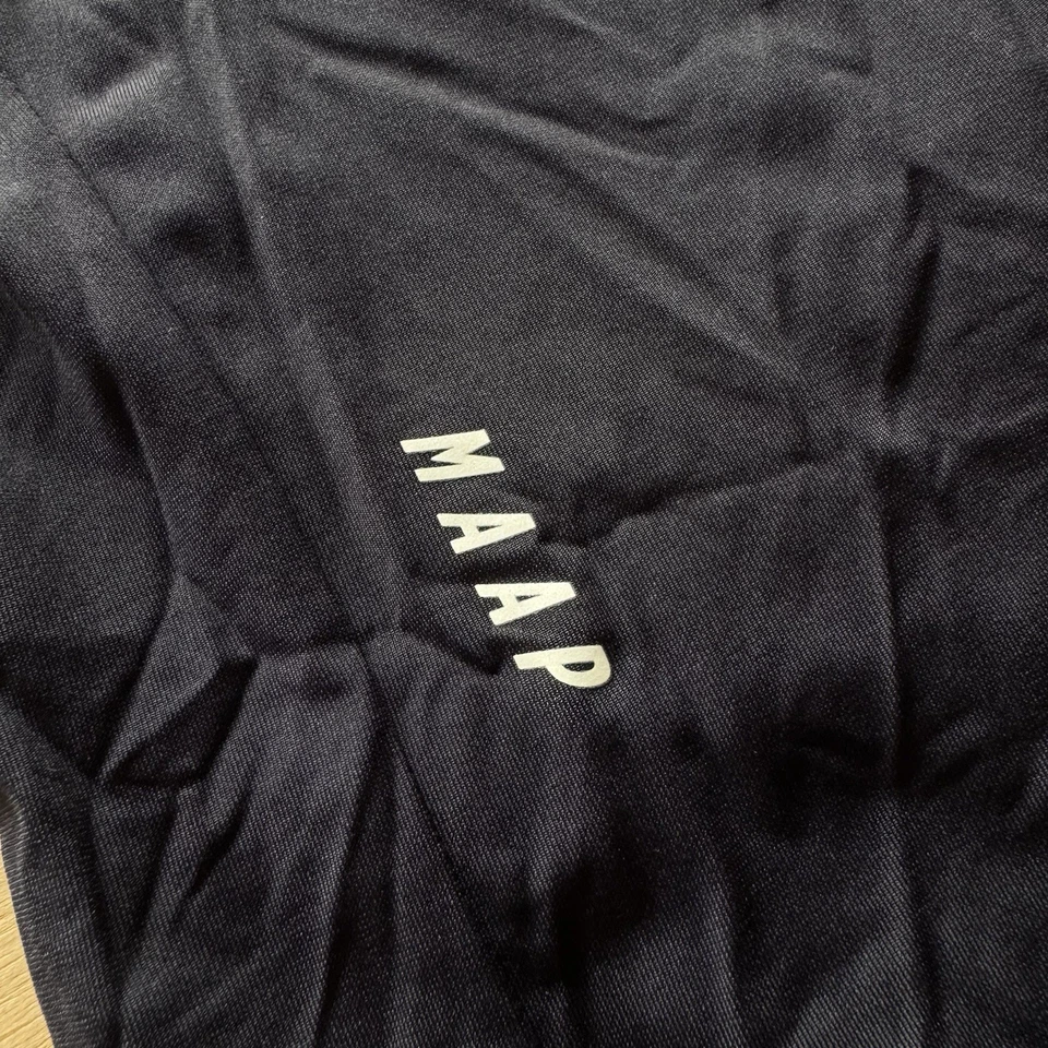 Camiseta de entrenamiento para mujer MAAP negra grande L calce ajustado corte carretera carrera excelente+ Foto 2 de 4