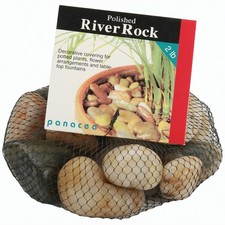Panacea 70005 Polished River Rocks 32oz-Assorted Colors 3Pk 