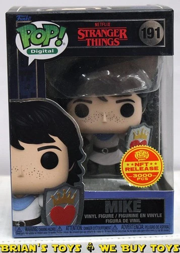 Funko Pop! Digital Stranger Things Mike #191 Limited Edition Vinyl Figure NR
