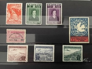 ALBANIE ALBANIA SHOIPENIA classic ones anno 1937 1950 ao airmail $$$$$$