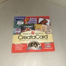 American Greetings CreataCard by Broderbund CD-ROM, 2002 Windows