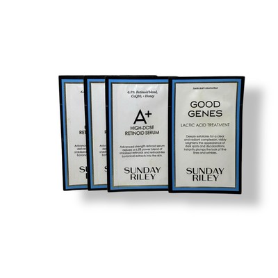 LOT 4 Sunday Riley A+ High-Dose Retinoid Serum (3) & Good Genes Lactic Acid (1)
