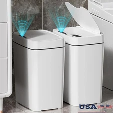 Motion Sensor Trash Can Waterproof Odor Seal Touchless Waste Bin Bathroom New