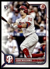 2022 Bowman Luke Williams Rookie Philadelphia Phillies #11
