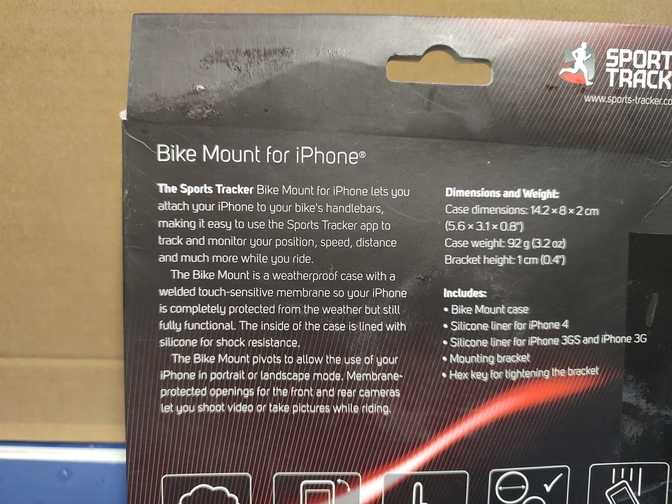 Soporte de bicicleta rastreador deportivo para iPhone 4, iPhone 3GS, iPhone 3G Foto 3 de 4