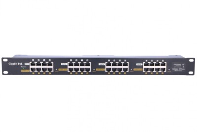 Passiver Gigabit PoE Rackmontage Injektor/abgeschirmtes Panel, 16 Ports
