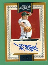 2016 PANINI PRIME CUTS WEI-YIN CHEN AUTO 3/15 MARLINS