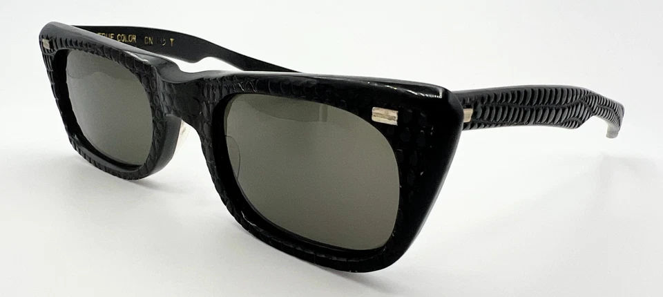 Vintage NOS! Óculos de sol American Optical GATOR preto AO não usado anos 60 / estojo #436 - Imagem 4 de 4