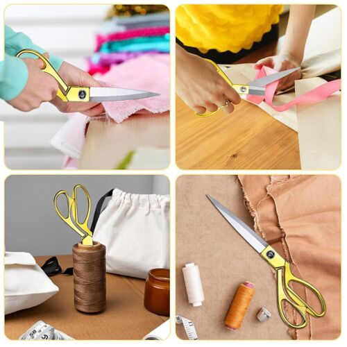 Giant Ribbon Cutting Scissors Gold Scissors 10" Large Scissors Heavy Duty for... - Picture 3 of 9