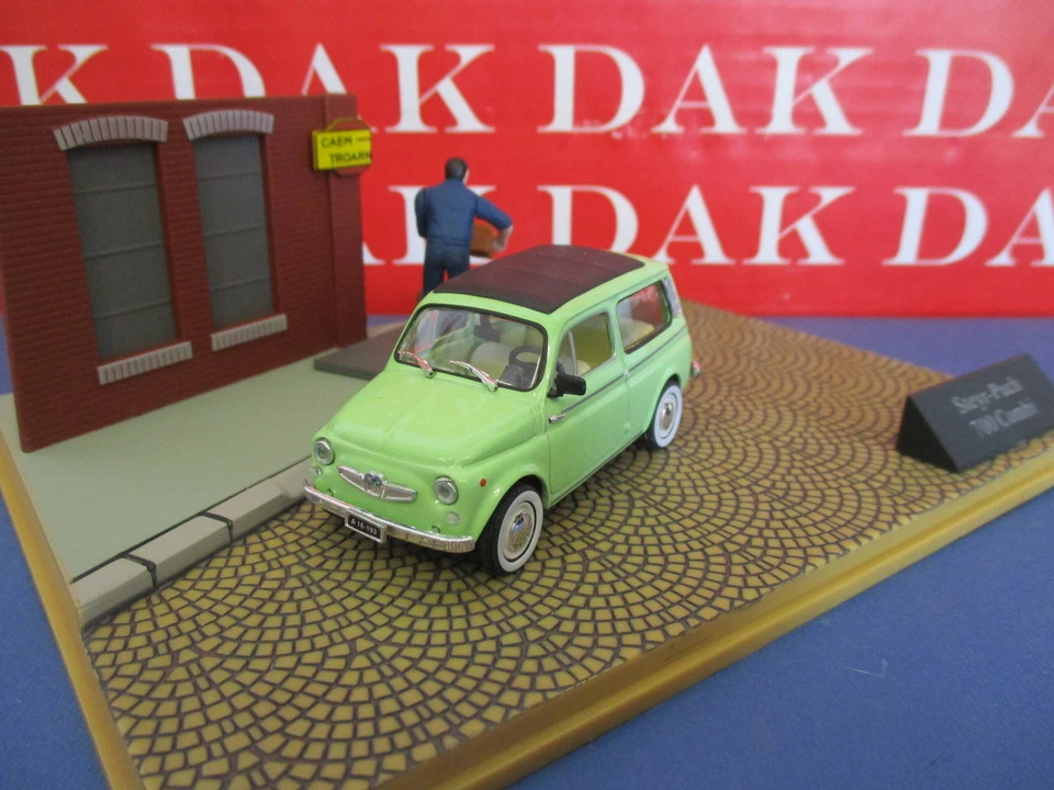 Die cast 1/43 Modellino Auto Diorama Fiat Steyr-Puch 700 Combi - Immagine 2 di 3