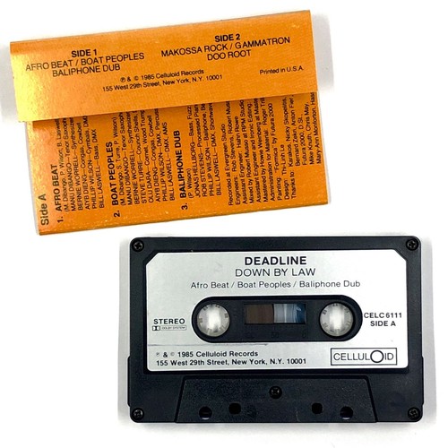 DEADLINE DOWN BY LAW Cassette Tape OG 1985 Electronic Dub Funk Rare - Picture 2 of 5