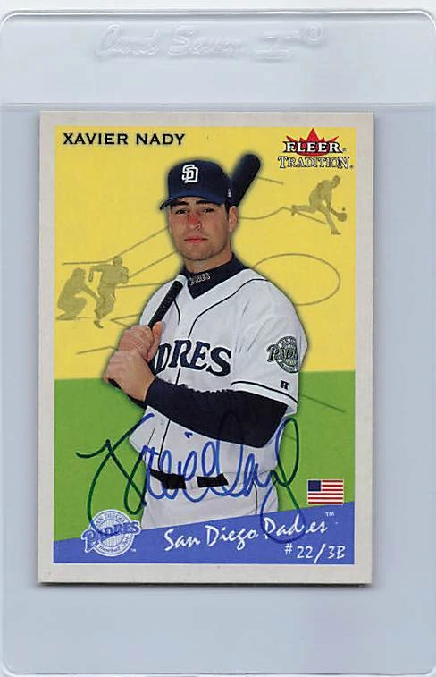 2002 Fleer Tradition #243 Xavier Nady Padres Signed Auto *G8294