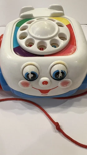 Fisher Price Chatter Telephone Pull Toy Baby Toddler Rotary Dial Phone by Mattel