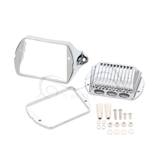 Cubierta reguladora de voltaje frontal cromada acento para Harley Road Glide King FLHR FLTR - Imagen 10 de 10