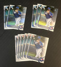 (11) ESTIVEN MACHADO 2022 BOWMAN ROOKIE LOT (MOJO, CHROME, DRAFT) BLUE JAYS