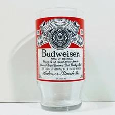 Vintage Glass Budweiser 1980's