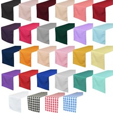 Chemin de table en tissu polyester premium de haute qualité 14" x 108"