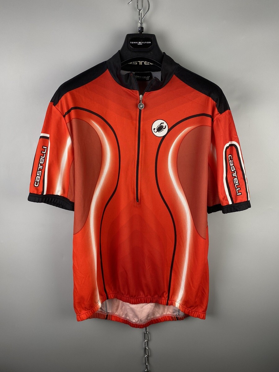 Vintage Castelli Mens Cycling Base Short Sleeve Half Zip Jersey