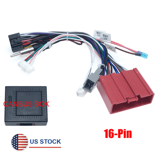 16pin Car Radio Stereo Wiring Harness Power Cable w/ Canbus For Mazda 3 5 6 CX-7