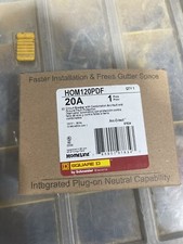 SQUARE D HOMELINE HOM120PDF 20A AFCI/GFCI PLUG ON NEUTRAL NEW IN BOX