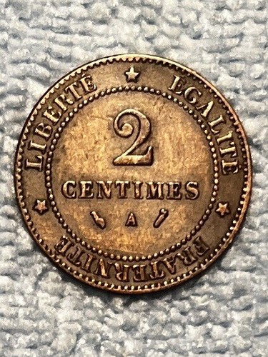 France - 2 Centimes 1887 A - Picture 2 of 2