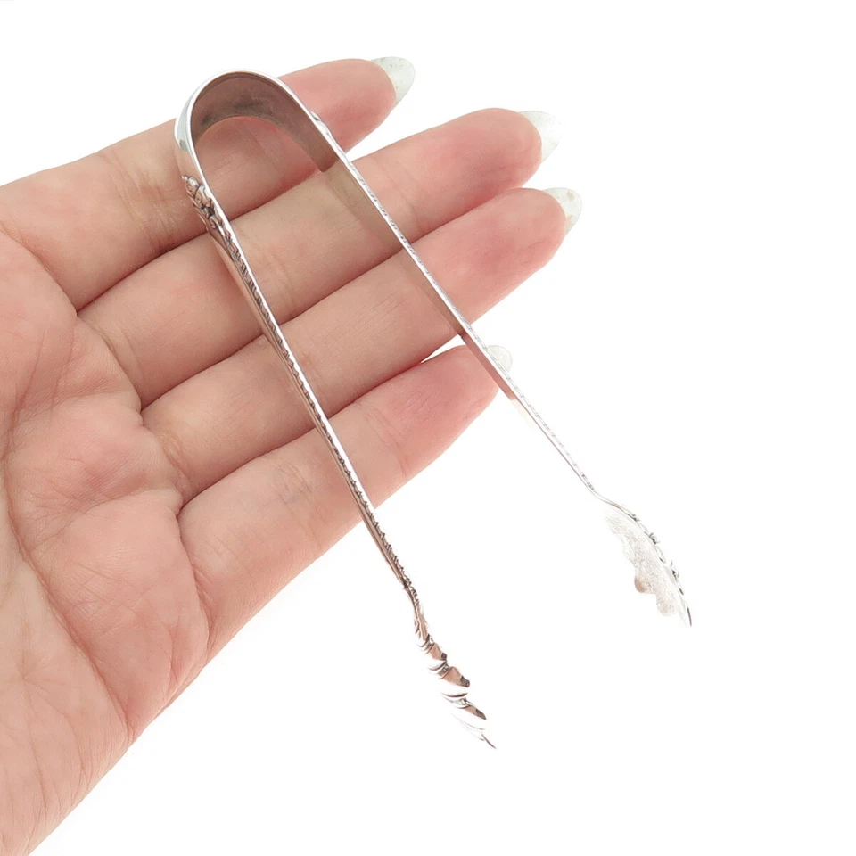 ALVIN 925 Sterling Silver Antique Art Deco 1910 Melrose Sugar Tongs - Image 2 of 4