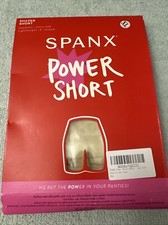 Spanx Women's Power Shaper Short Seamless Ultra Soft 6" Inseam Soft Nude XL