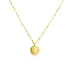 Baseball Team Pendant Necklace 14K Gold Plated over 925 Sterling Silver N0634G