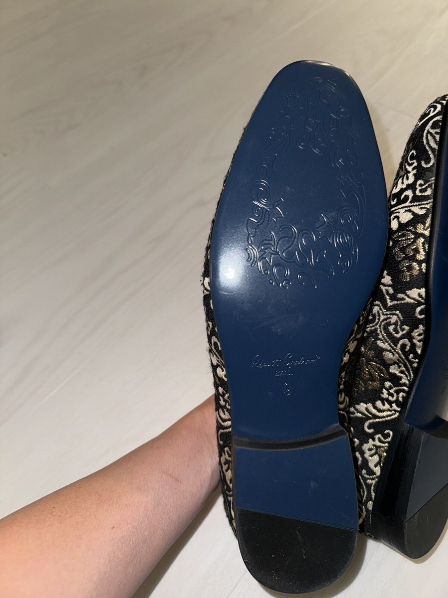 New Robert Graham Gibbons Damask Jacquard shoes.Sz 9.$230 | eBay display picture 3