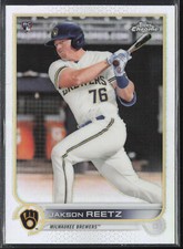 2022 Topps Chrome Jakson Reetz 157 RC Refractor | Milwaukee Brewers
