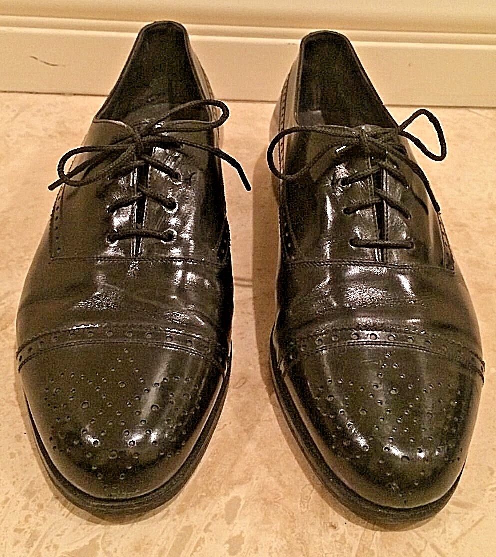 Bally Switzerland Men’s Black Leather Dress Shoes Size 9 D Made in Switzerland Bally Silano Dress Shoes Men main image 3