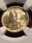 1916 Mercury Silver Dime, NGC MS 64 FB, Philadelphia     invoi    g75dr