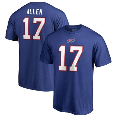 Buffalo Bills Josh Allen Pro Line Blue Name &amp; Number &hellip;