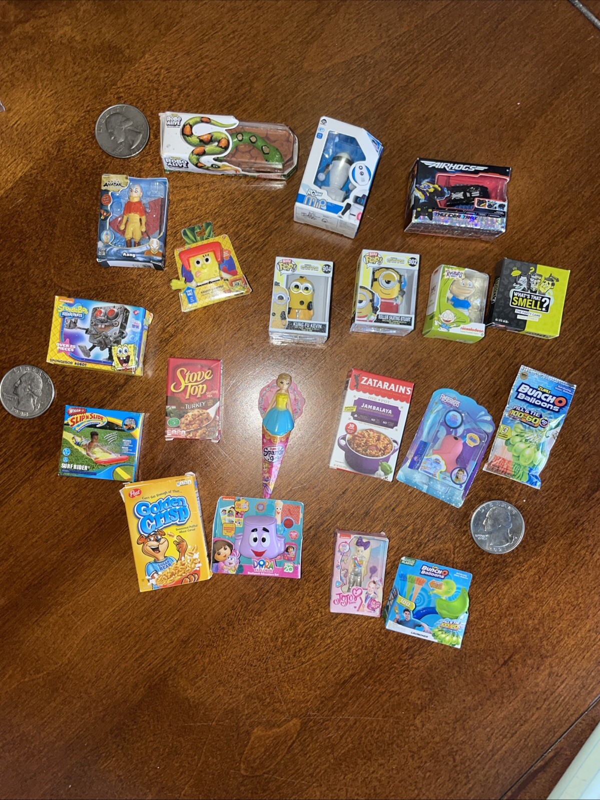 Zuru Mini Brands 20-Piece Lot with Robo Alive Avatar Fingerlings Dora Jojo SpongeBob Toys