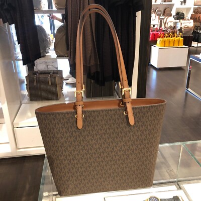 MICHAEL KORS WOMEN MEDIUM DOUBLE POCKET TOTE SHOULDER BAG