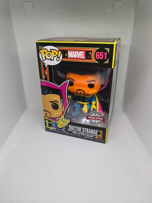 Funko Pop! Marvel Blacklight #651 Doctor Strange Special Edition Bobble-Head