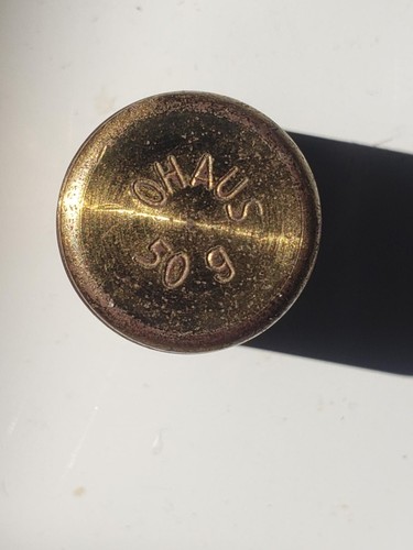 Vintage Ohaus Brass 50g Weight - Picture 5 of 7