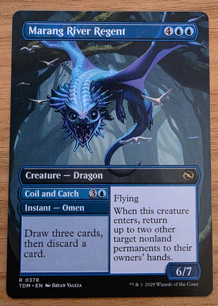 MTG - Marang River Regent - Collector - Borderless, Regular TDM - RARE 0378 